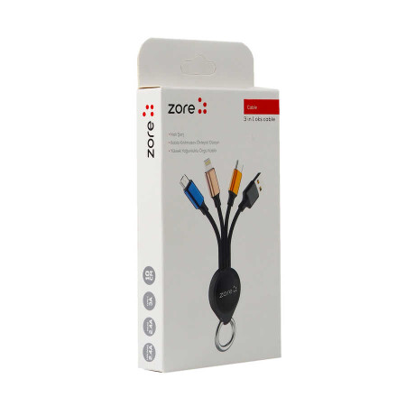 Zore OKS 3 in 1 Usb Kablo - 5