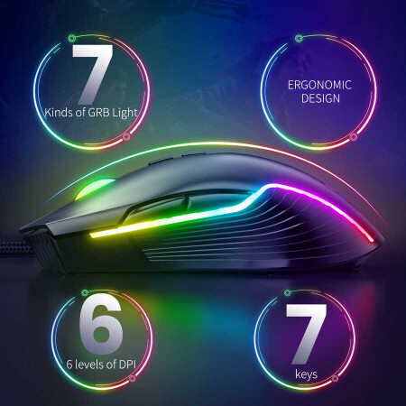 Zore Onikuma CW905 RGB Oyuncu Mouse - 7