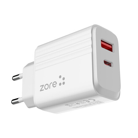 Zore Play Serisi PL3 Type-C to Type-C 2in1 PD Seyahat Şarj Aleti 20W - 4