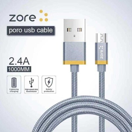 Zore Poro Micro Usb Kablo 1M - 7