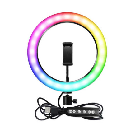 Zore RGB MJ-33 Işıklı Telefon Tutucu Ring Light - 3