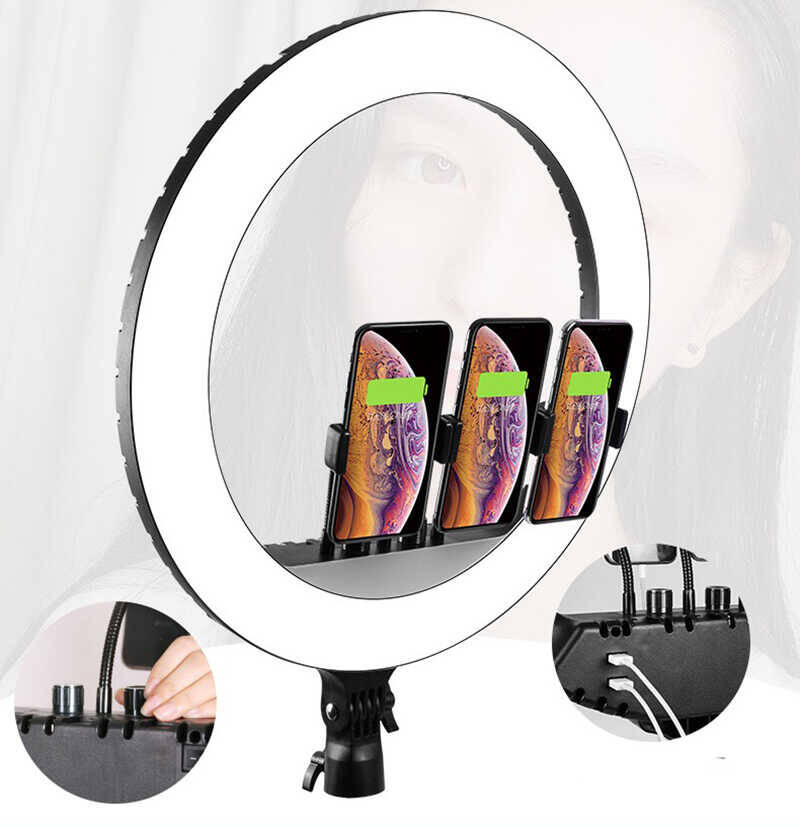 Zore RL-18 Işıklı Telefon Tutucu Ring Light - 2