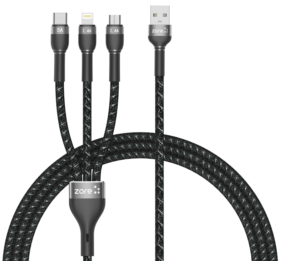 ​Zore Shira Serisi 3 in 1 USB Kablo 150cm - 2