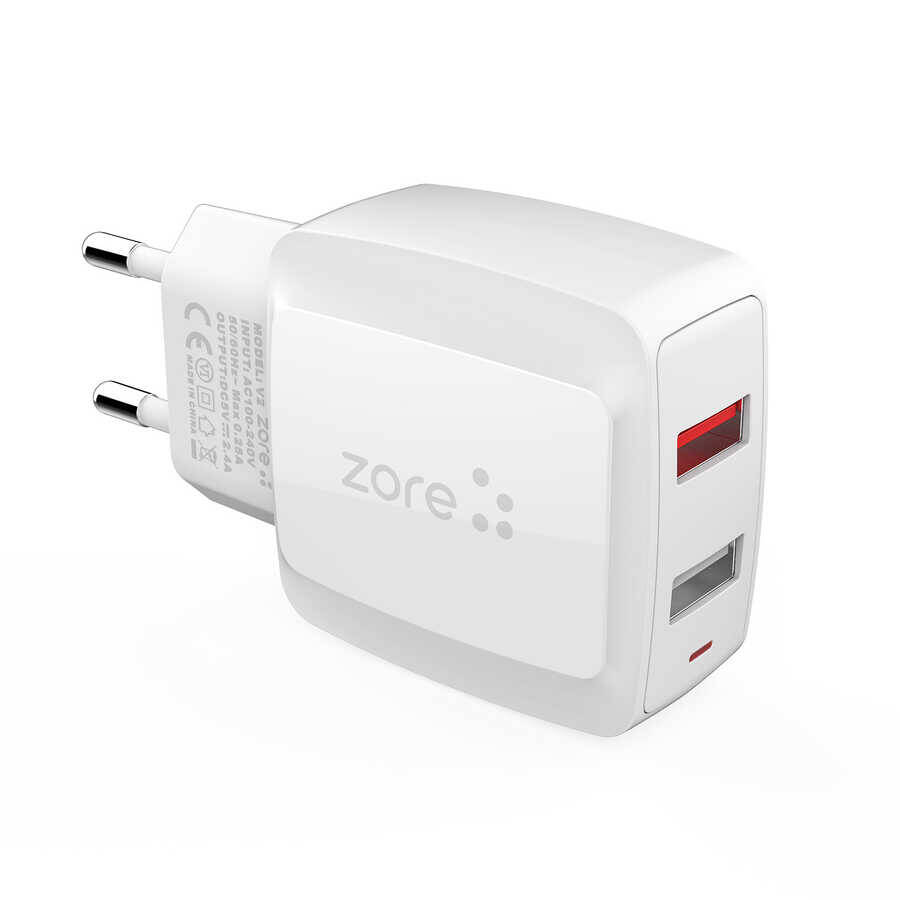 Zore Vest Serisi V2 Lightning 2 in 1 Şarj Seti - 5