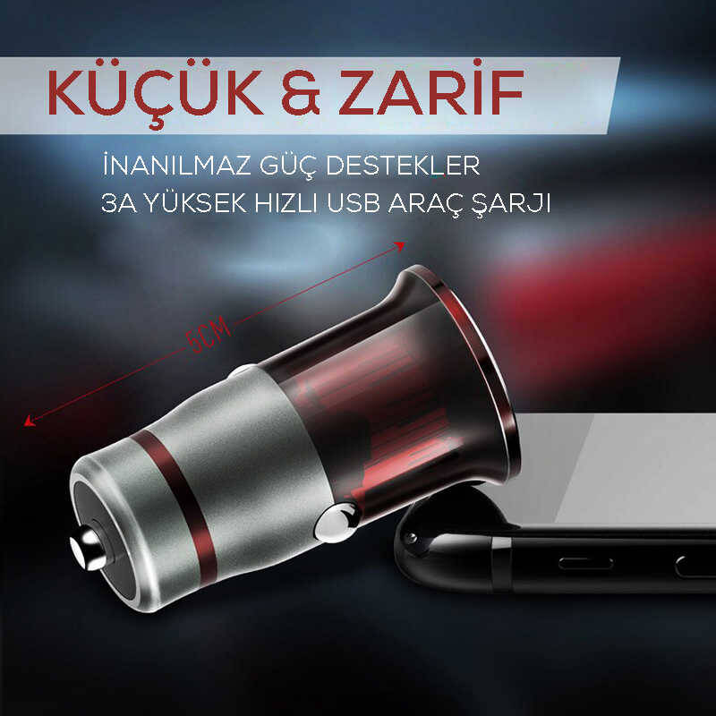 Zore ZR-C304Q Ligthing Araç Şarj Seti - 12