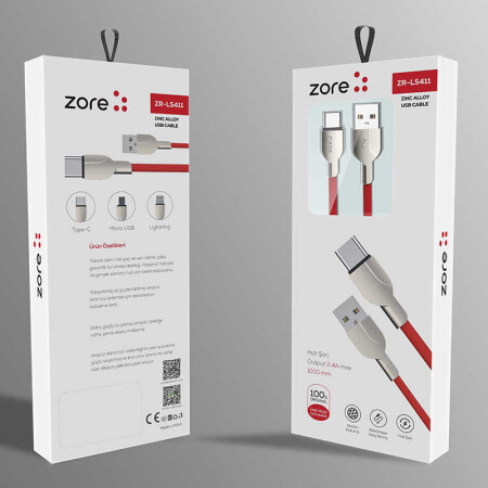 Zore ZR-LS411 Type-C Usb Kablo - 4